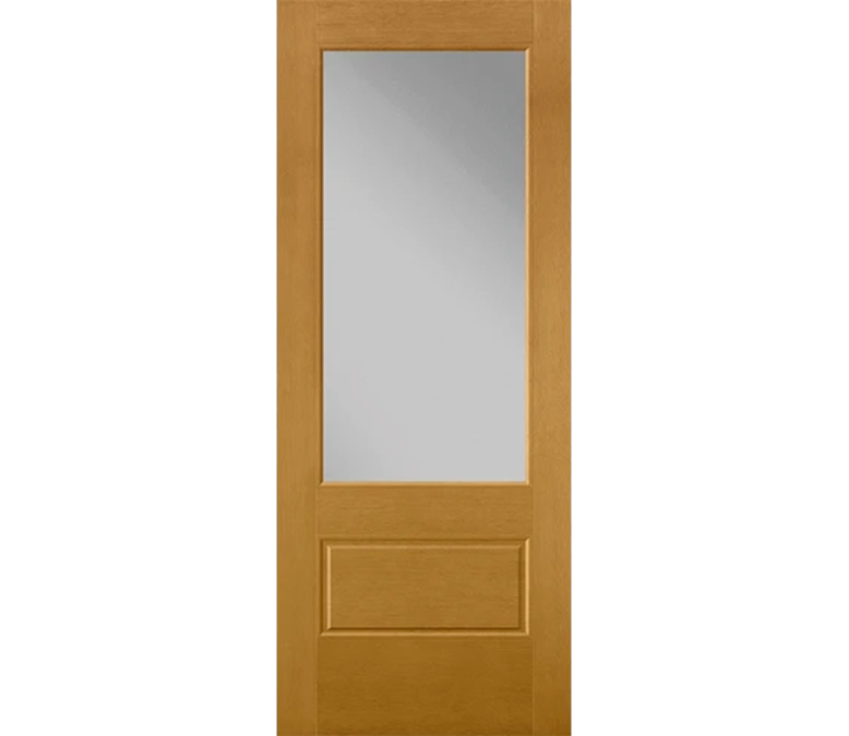 Detroit 3 Quaters Light Fiberglass Entry Door