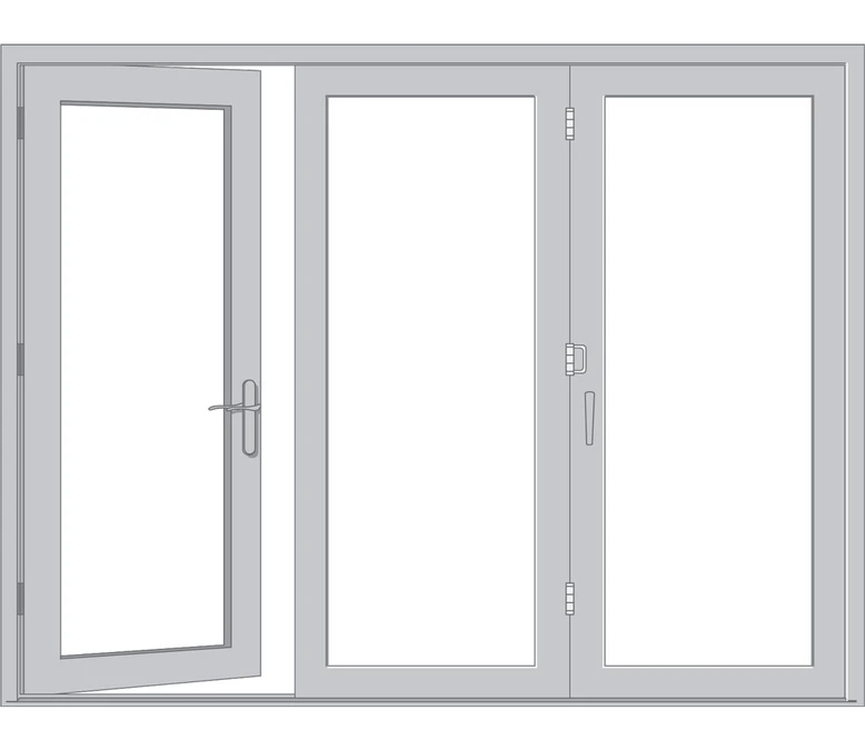 Detroit Pella Architect Reserve Series Contemporary Bifold Patio Door