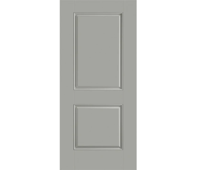 Detroit Two Panel Square Fiberglass Entry Door